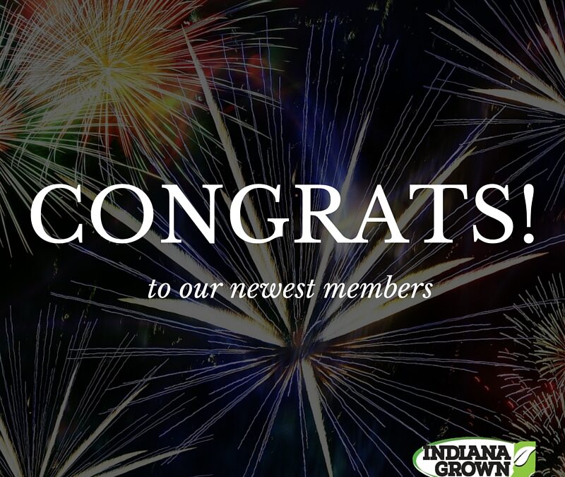 Congratulations to the newest members of our Indiana Grown community