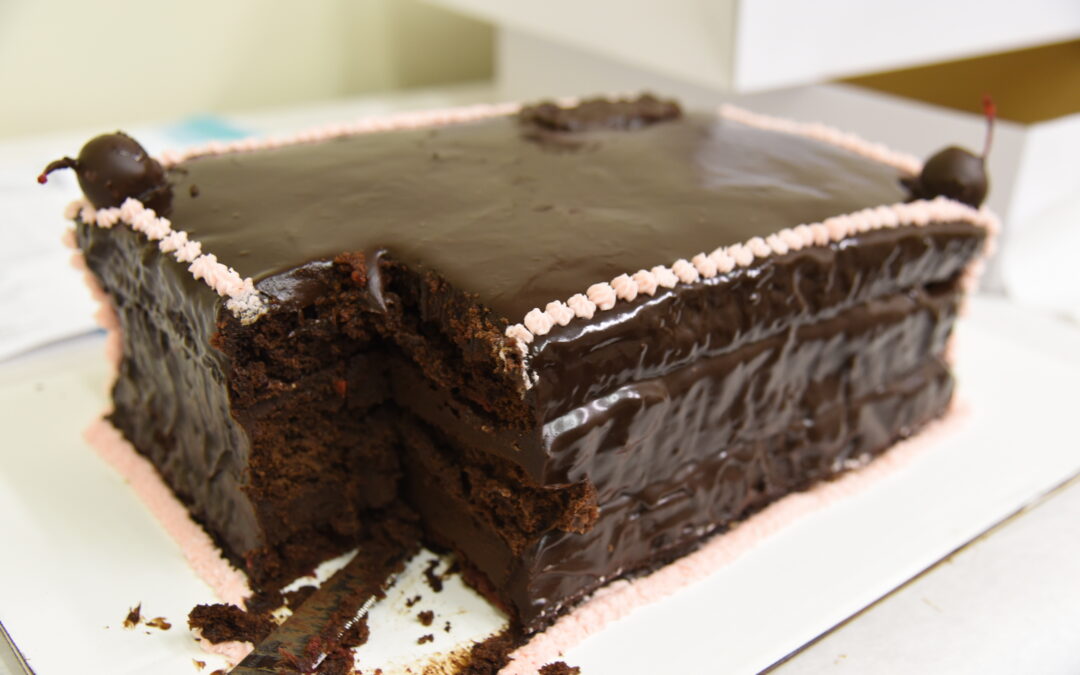 Cherry Bomb Black Forest Cake-Brownie Cake