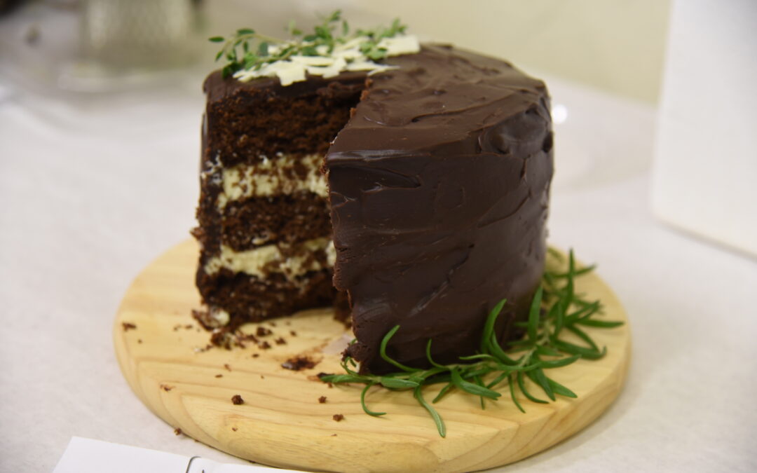 Rosemary Thyme Chocolate Stout Cake